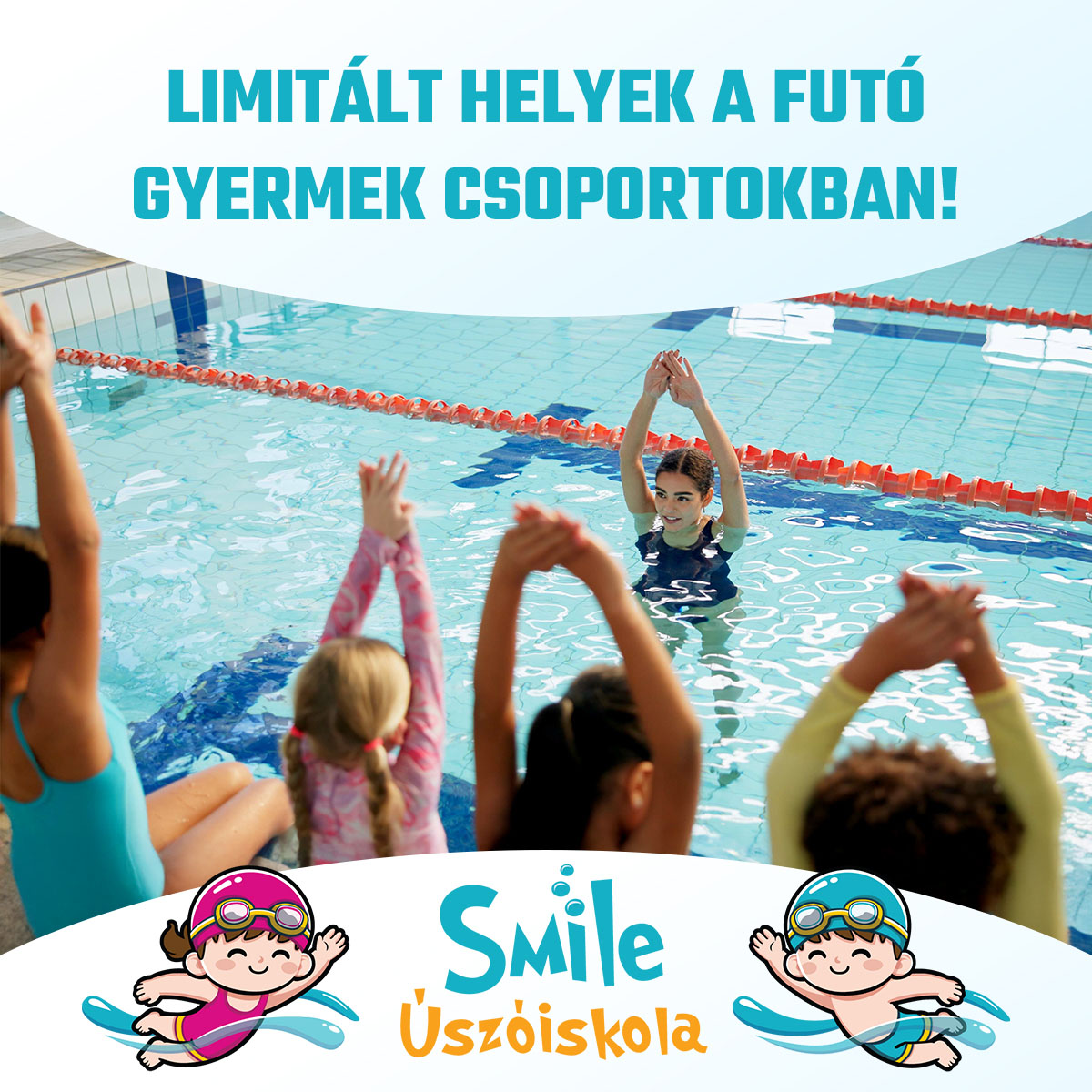 Hirdetési kreatívok - Smile Úszóiskola