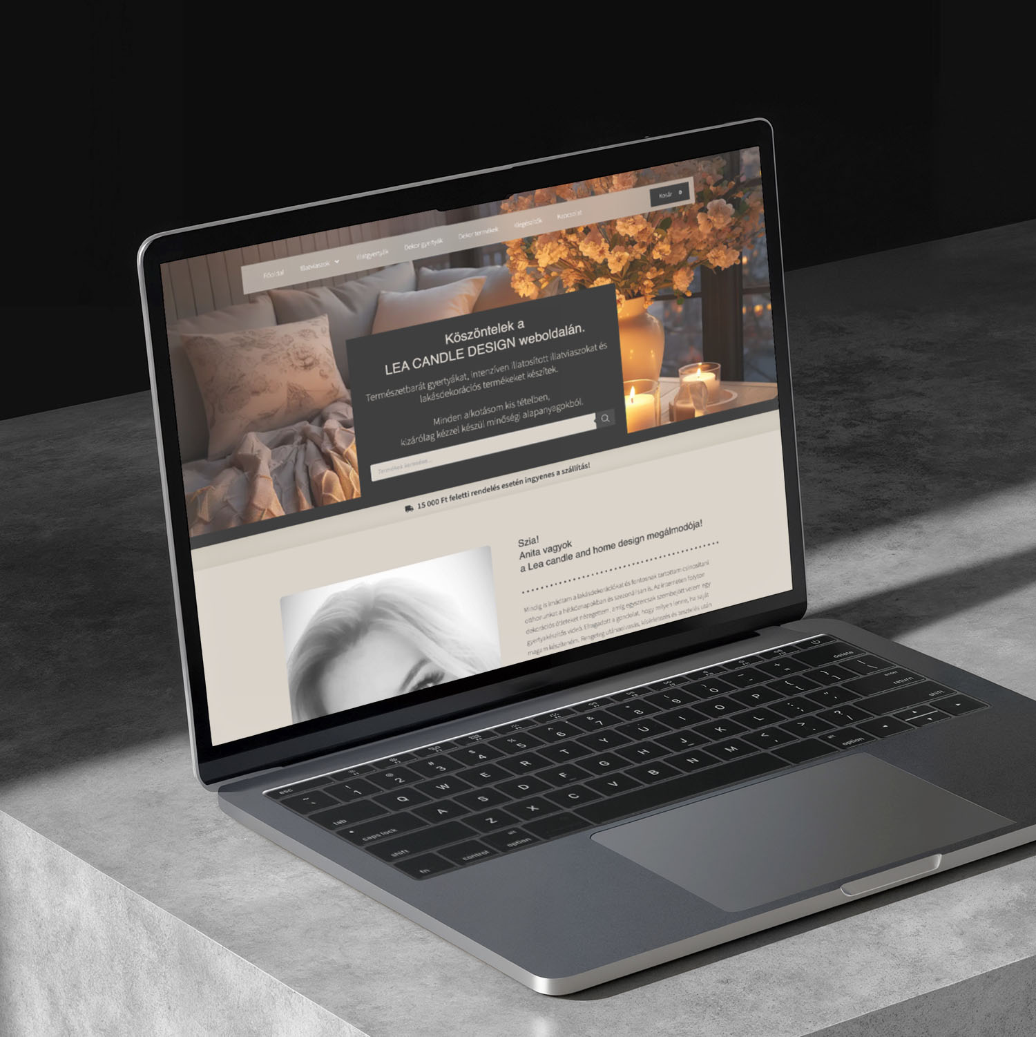 Weboldalak - Lea Candle Design